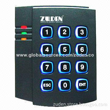 Access Control Keypad with 500 Memory Card Capacity, Blue Backlight and Built-in Reader/Keyboard
